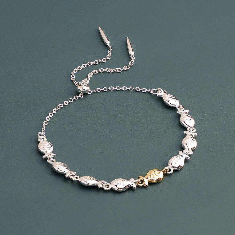 Swimming against the current silver Bracelet Bracelet For Woman MelodyNecklace