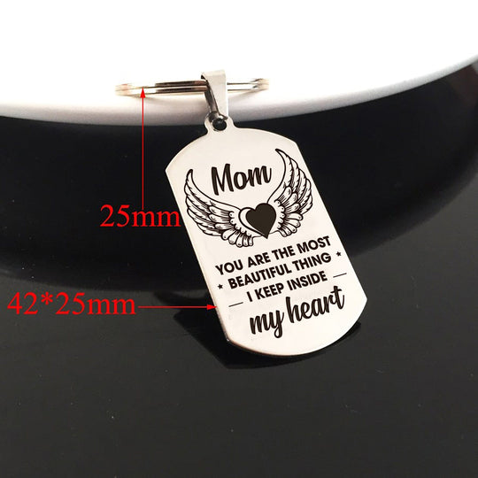 To My Missing MOM Keychain Keychain MelodyNecklace