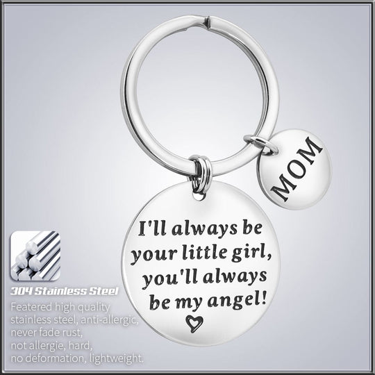 To My Mom Keychain Keychain MelodyNecklace