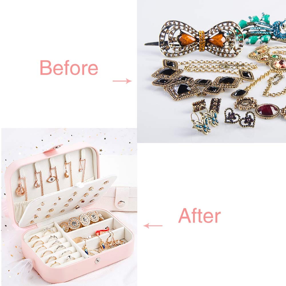 Travel Jewelry box Double Layer Jewelry Case Other Accessories MelodyNecklace