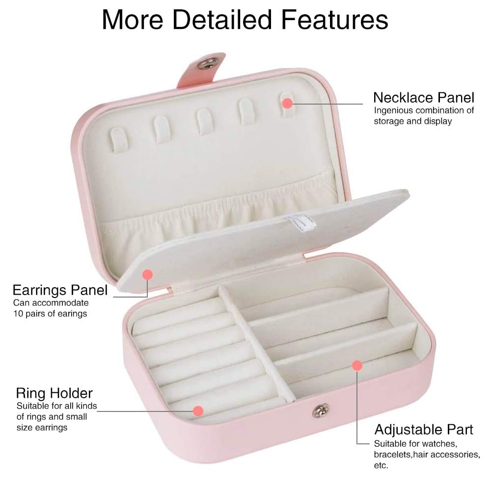 Travel Jewelry box Double Layer Jewelry Case Other Accessories MelodyNecklace