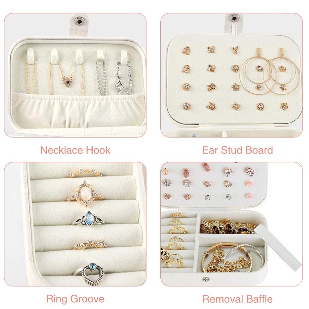 Travel Jewelry box Double Layer Jewelry Case Other Accessories MelodyNecklace