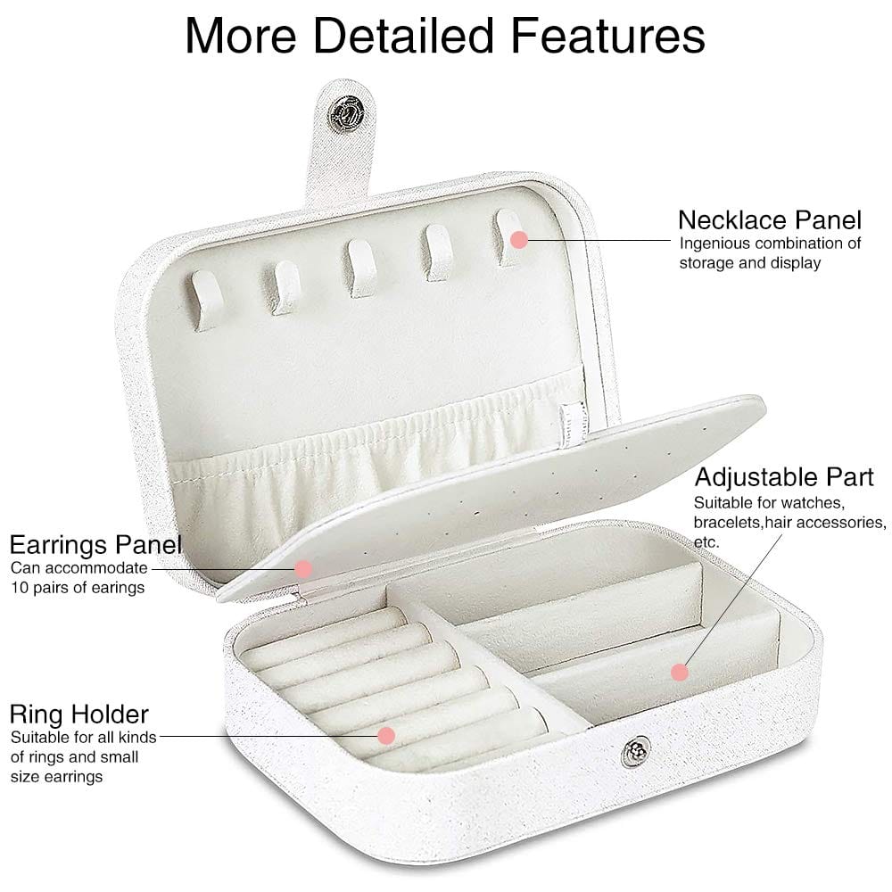 Travel Jewelry box Double Layer Jewelry Case Other Accessories MelodyNecklace