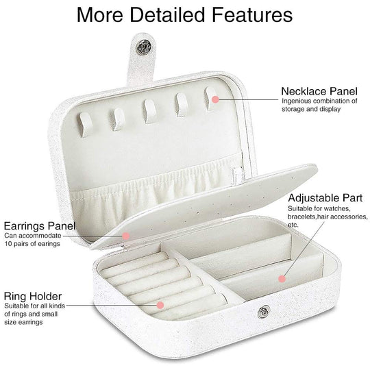 Travel Jewelry box Double Layer Jewelry Case Other Accessories MelodyNecklace