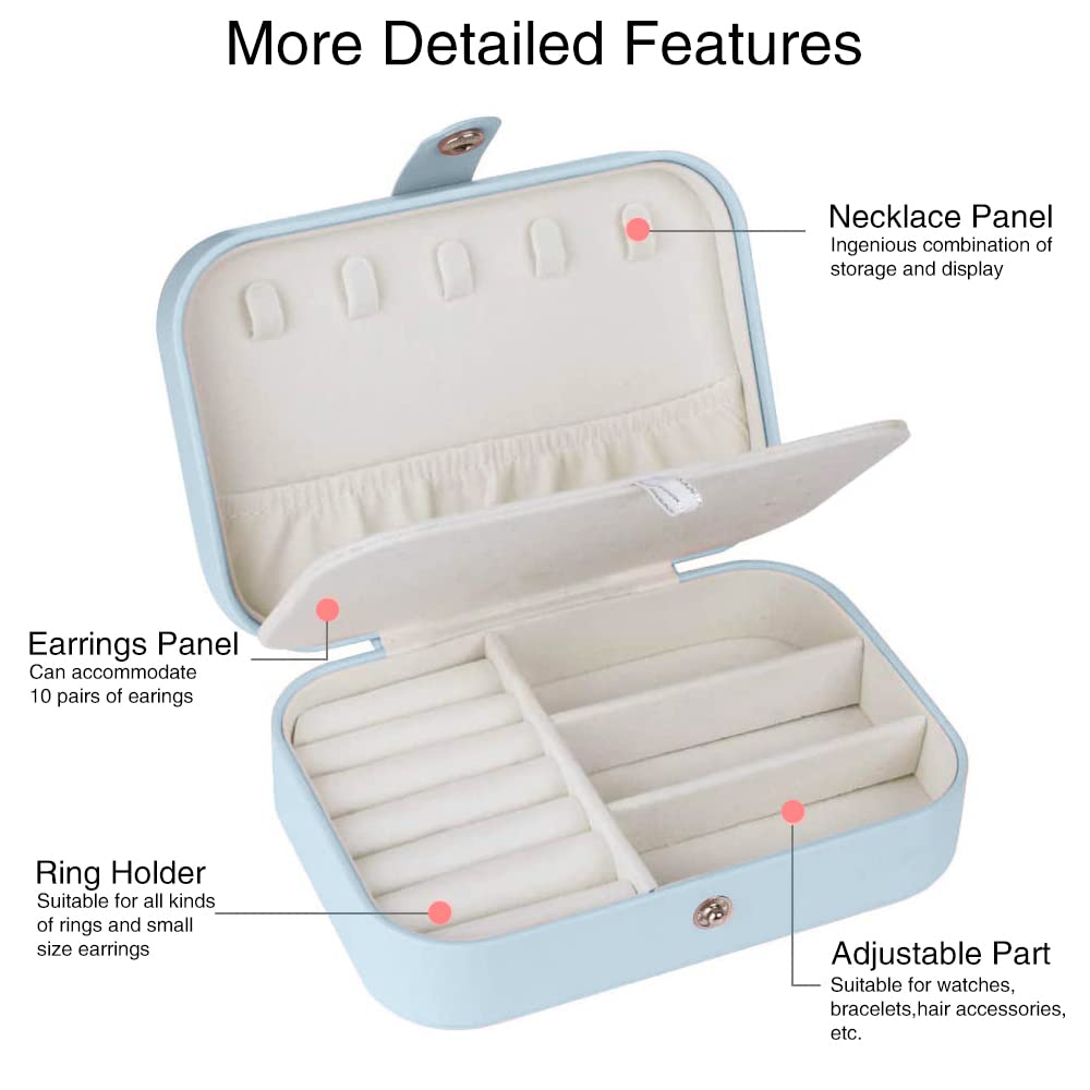 Travel Jewelry box Double Layer Jewelry Case Other Accessories MelodyNecklace