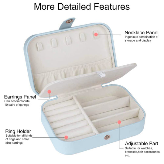 Travel Jewelry box Double Layer Jewelry Case Other Accessories MelodyNecklace