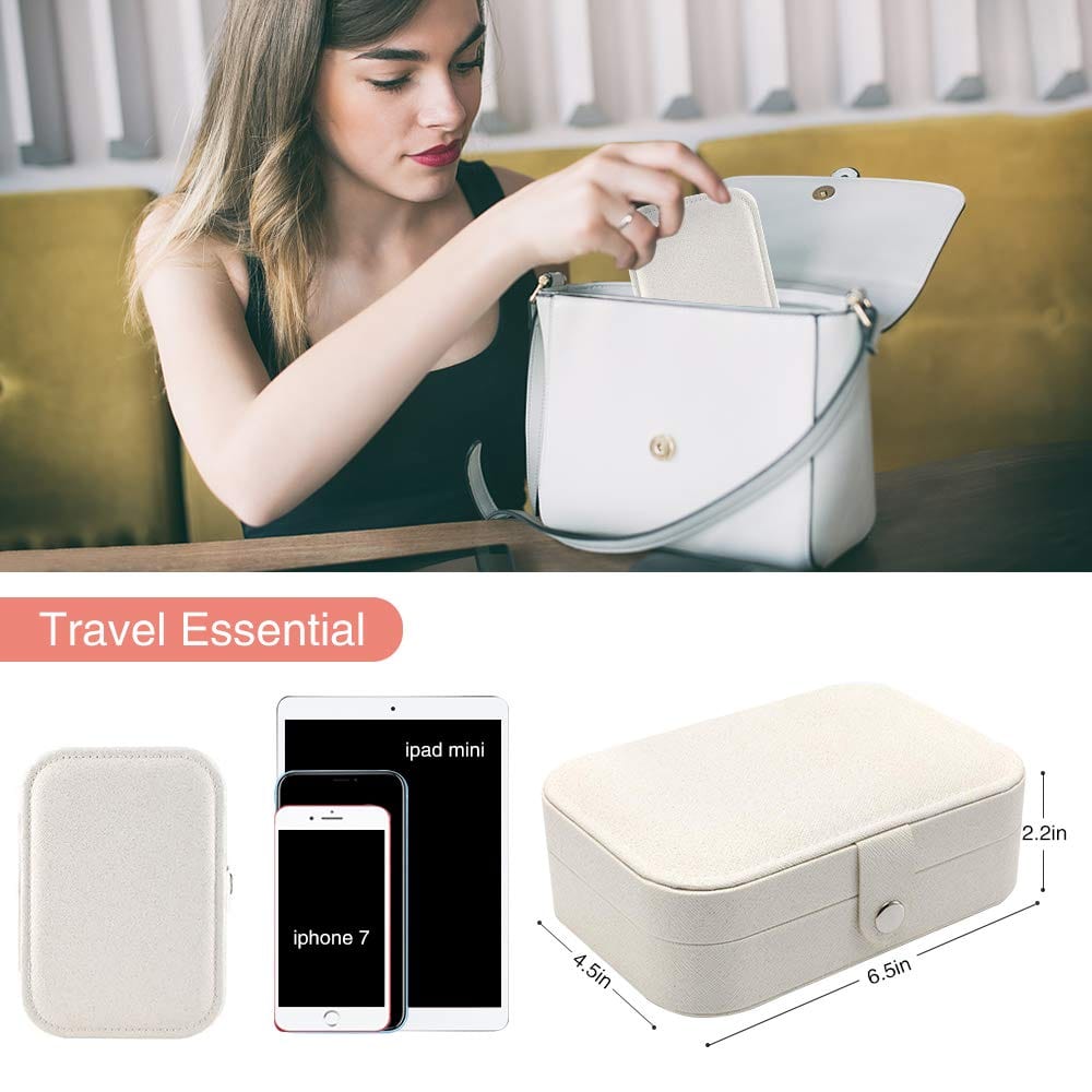Travel Jewelry box Double Layer Jewelry Case Other Accessories MelodyNecklace
