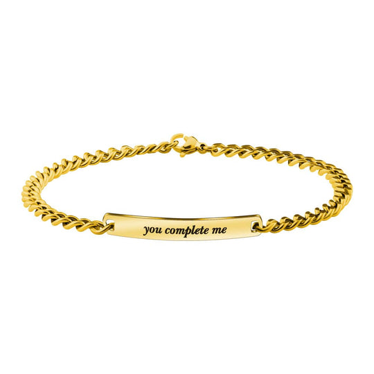 "You complete me" Adjustable Couple Bracelet(2 bracelets) Couple Bracelet MelodyNecklace