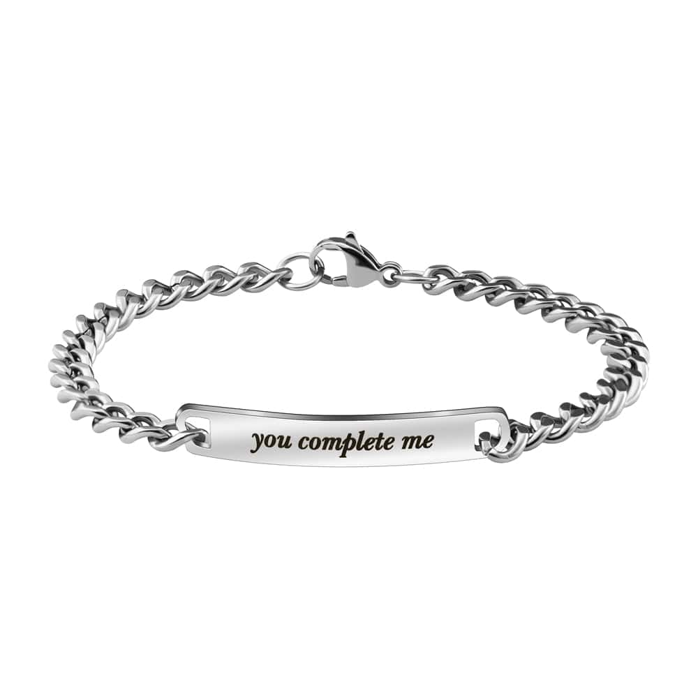 "You complete me" Adjustable Couple Bracelet(2 bracelets) Couple Bracelet MelodyNecklace