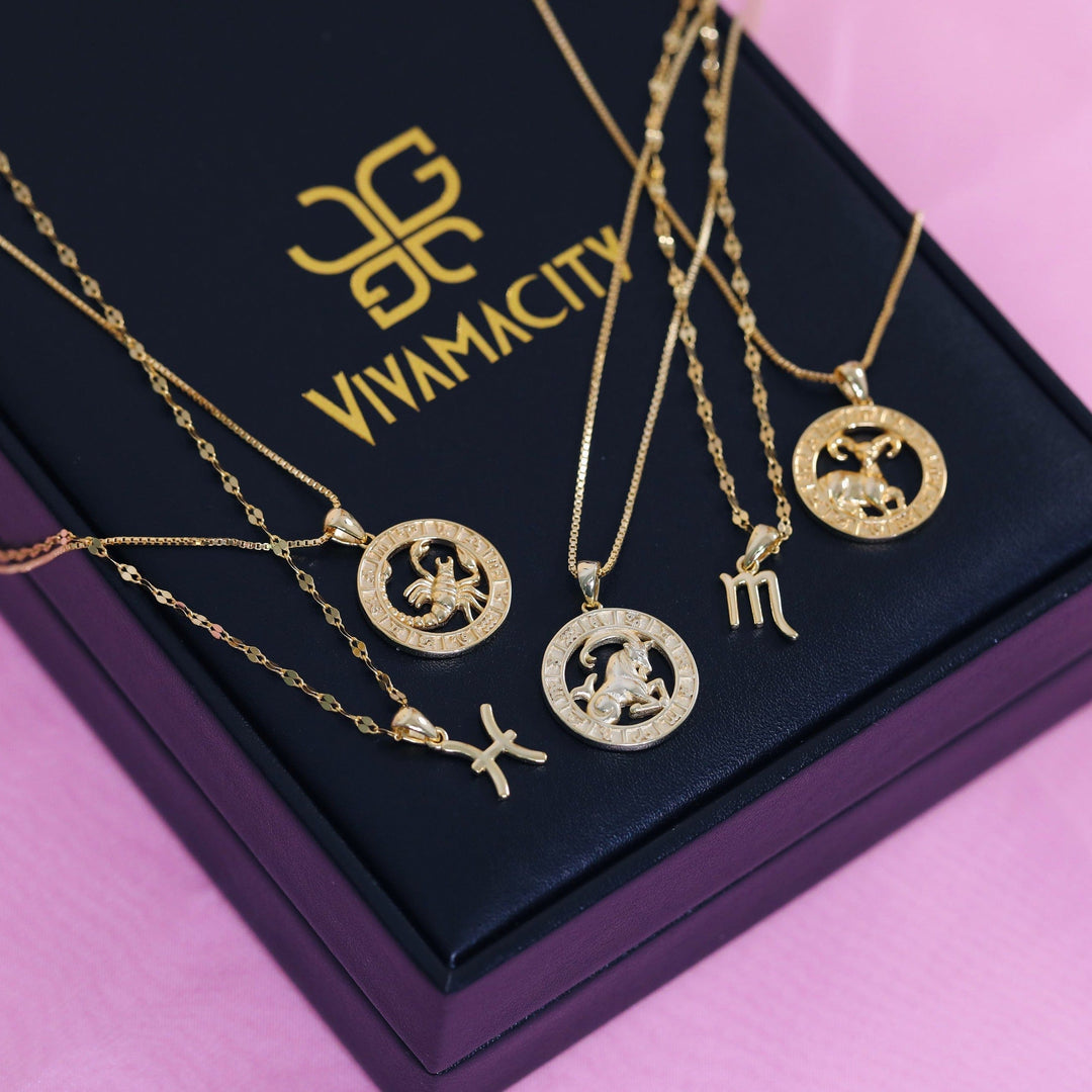 Zodiac Coin Necklace Vivamacity