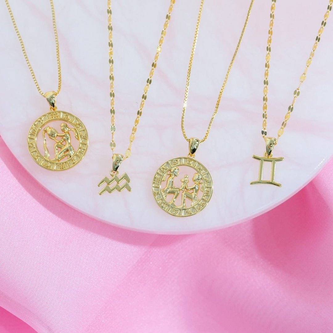 Zodiac Constellation Coin Necklace Necklace MelodyNecklace