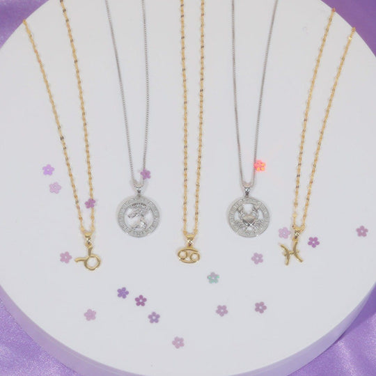 Zodiac Constellation Coin Necklace Necklace MelodyNecklace